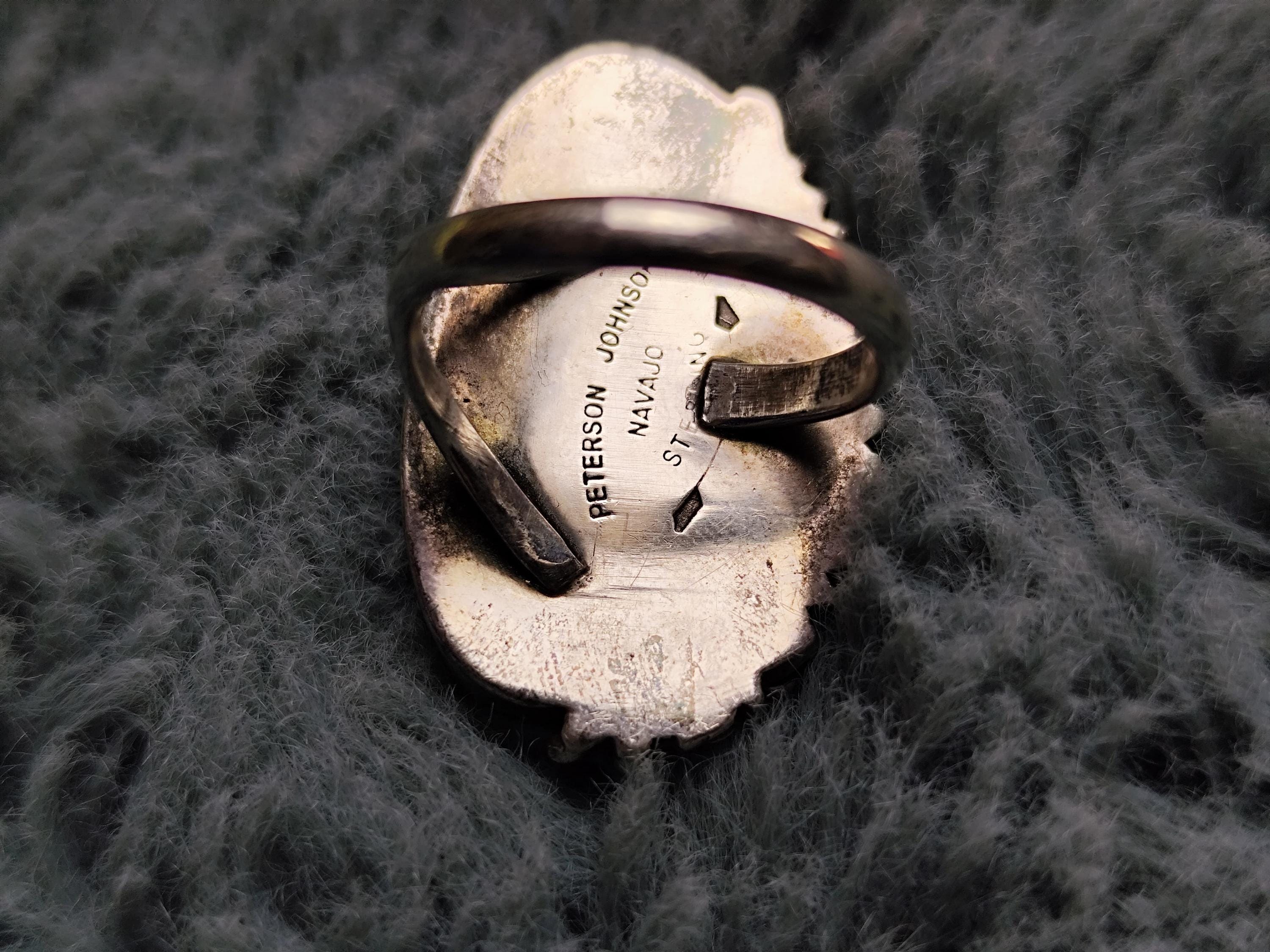 『Peterson Johnson』シルバー バングル ナバホ Peterson Johnson Sterling - Etsy