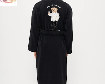 Polo Ralph Lauren sjaal slaapgewaad – zwarte kamerjas