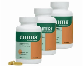 3pack - Emma Gut Health Supplement | Digestive Support for Gas & Bloating | Natural Gut Cleanse