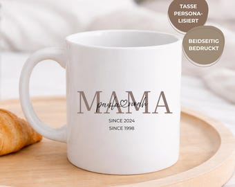 Personalisierte Mama Tasse - Individueller Name, Jahre seit (11 Unzen Keramiktasse)
