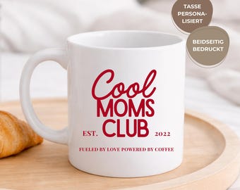 Personalized Moms Club Mug – Custom Coffee Cup, Double-Sided Print