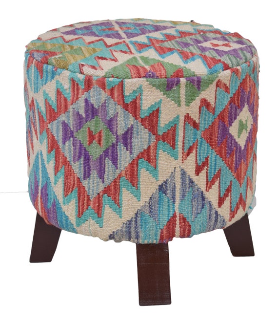 Kilim Ottoman 16X16 Etsy