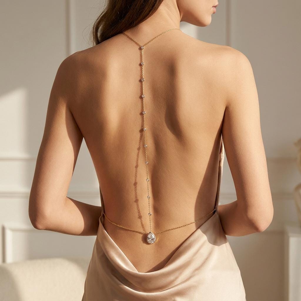 Backless Dress Necklace