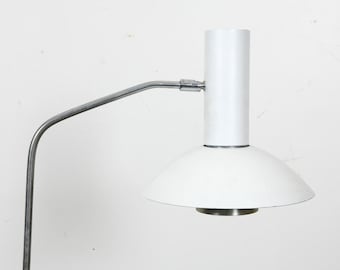 Hans Schmidt Deense vloerlamp verstelbare Scandinavische leeslamp architectonische lamp ca. 1970s