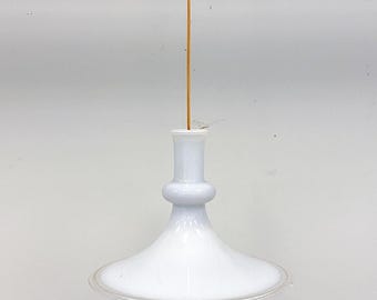 Vintage Holmegaard Etude-hanglamp, Deense opalineglazen hanglamp, Scandinavische moderne verlichting, plafondarmatuur uit het midden van de eeuw