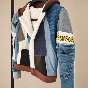 Veste patchwork / seize industrie