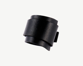 Leather Ring/ Women/ Man/ Unisex Leather Rings/ Black Ring/ Nordic Leather Ring/ Concept Jewelry/ Minimalist