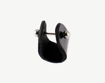 Leather RingLeather Ring/ Women/ Man/ Unisex Leather Rings/ Black Ring/ Nordic Leather Ring/ Concept Jewelry/ Minimalist/ Piercing