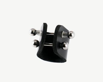 Leather ringLeather Ring/ Women/ Man/ Unisex Leather Rings/ Black Ring/ Nordic Leather Ring/ Concept Jewelry/ Minimalist/ Piercing