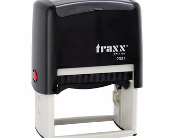 Timbro autoinchiostrante 60 x 40 mm – Materiali riciclabili, capacità di testo otto righe