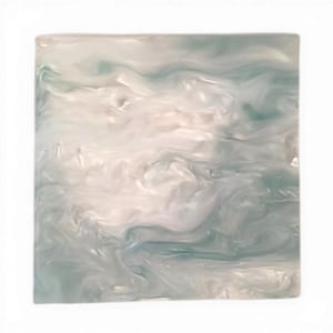 Acryl, enkelzijdige parelmoerachtige rimpel-/stroomplaten, 3,0 mm dikte (0,118")
