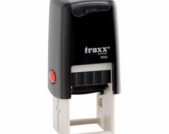 Timbro autoinchiostrante 22 x 22 mm – Materiali riciclabili, capacità di testo su due righe