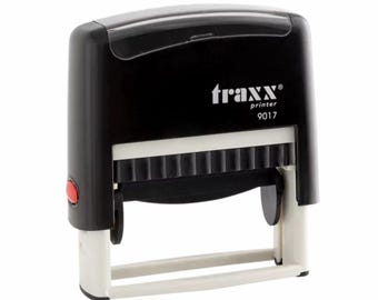 Timbro autoinchiostrante 50 x 10 mm – Materiali riciclabili, capacità di testo su tre righe