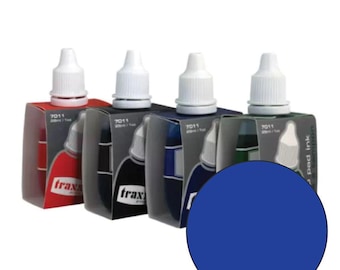 Inchiostro blu per timbro autoinchiostrante, 28 ml