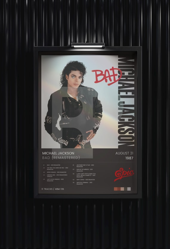Michael Jackson BAD ポスター Michael Jackson Bad Poster - Etsy