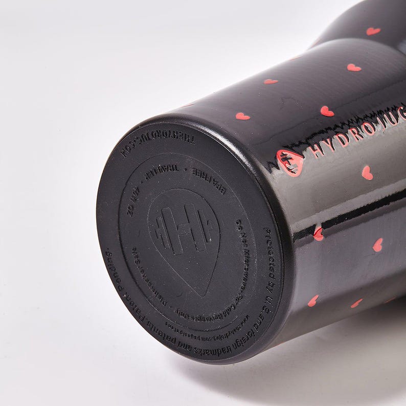 HydroJug Queen of Hearts Traveler Tumbler – Black Valentine Limited Edition