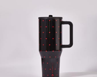HydroJug Queen of Hearts Traveler Tumbler – Black Valentine Limited Edition