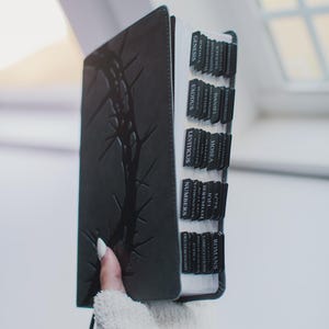 Personalized Black Leather Bible for Men Custom Engraved CSB Bible with Black Tabs Christian Gift for Him with Name Engraving and Tabs