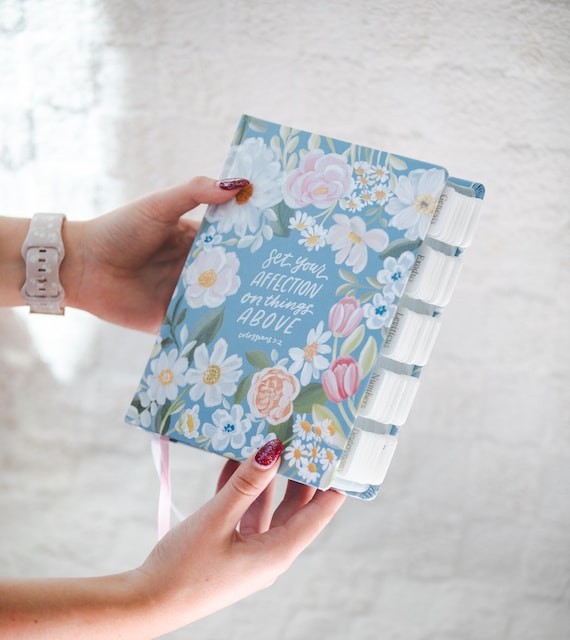 KJV Bible for Women Personalized Journaling Bible With Tabs Floral Bible Journal Gift for Christian Women Bible Study Note Taking Bible Gift