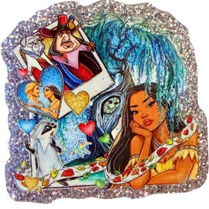 Princess flatback, princess, princess charm, princess  glitter acrylic flatback, Indian princess, native princess, Indian, native, flatback,