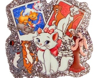 Character flatback, character glitter acrylic flatback, acrylic flatback, sunglasses charm, cat flatback, flat back, resin, caboncho, charm