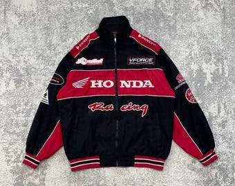 Vintage Honda Racing Jacket Michael Schumacher Woody Woodpecker F1 Y2K