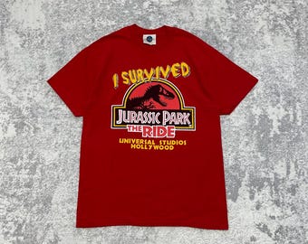 Vintage 1997 Jurassic Park The Ride T Shirt Universal Studios Made in USA