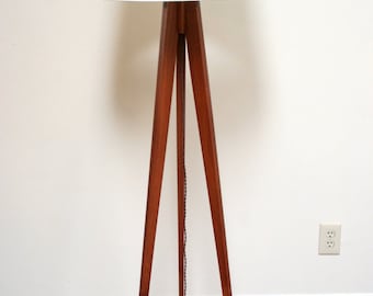 Floor Lamp - Tripod - African Sapele