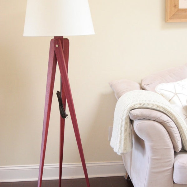 Tripod Floor Lamp - Purple Heart