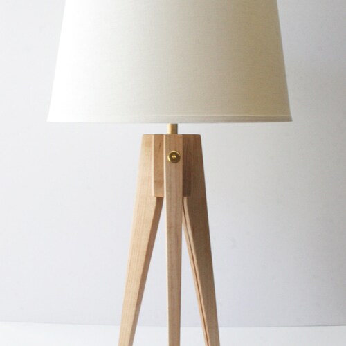Table Lamp Tripod Slim Cherry american Etsy