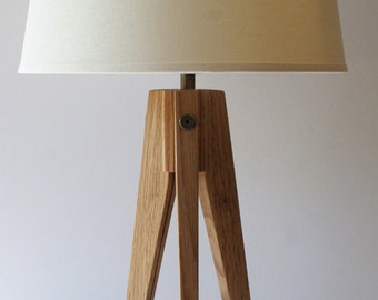 Table Lamp Tripod Slim - White Oak