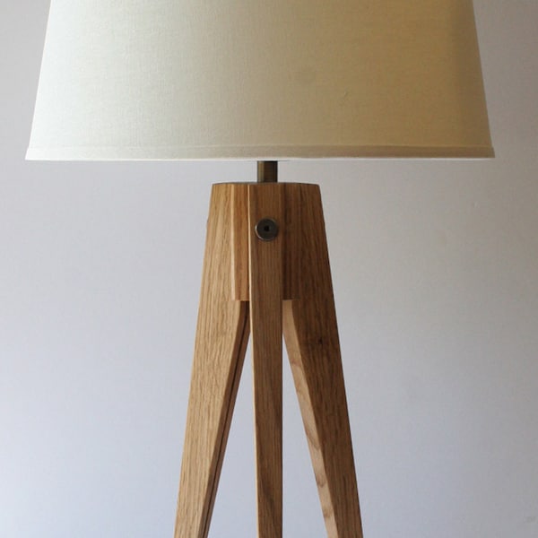 Table Lamp Tripod Slim - White Oak