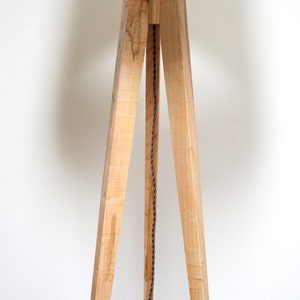 Tripod Floor Lamp Slim Wormy Maple image 2