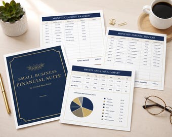 Small Business Financial Suite Excel | Income, Expense, P&L, Tax Prep (XLSX)
