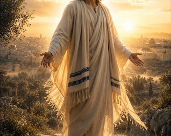 Risen Christ Resurrection Art | John 11:25 Scripture Faith Decor (Digital Download)