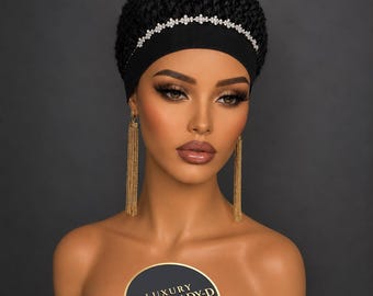 Handmade Braided Wig: Updo black Bun ,mom choice