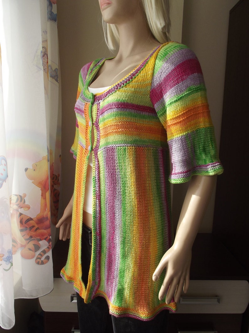 rainbow striped vest top