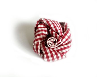 Kitchen towel gingham red and white, gift for mom