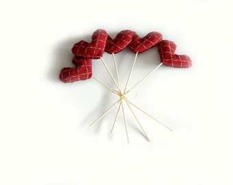 hearts bouquet on a stick for home decoration gift idea