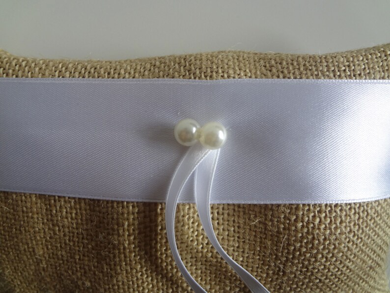 Natural burlap ring bearer pillow bridal pillow ring cushion wedding ring bearer cushion,wedding ring pillow