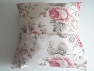 MoonWorks Federa Per Cuscino 40x40 Cm Con Elefante Origami E Rosa - 100% Cotone, Morbida, Regalo Originale Per Natale O San Valentino