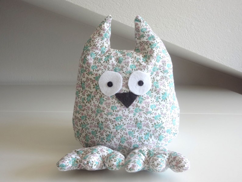 Owl Stuffed Plush Fabric Flowers - Etsy