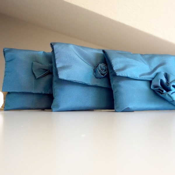 Blue bridesmaid clutch perfect wedding gift, blue wedding clutch