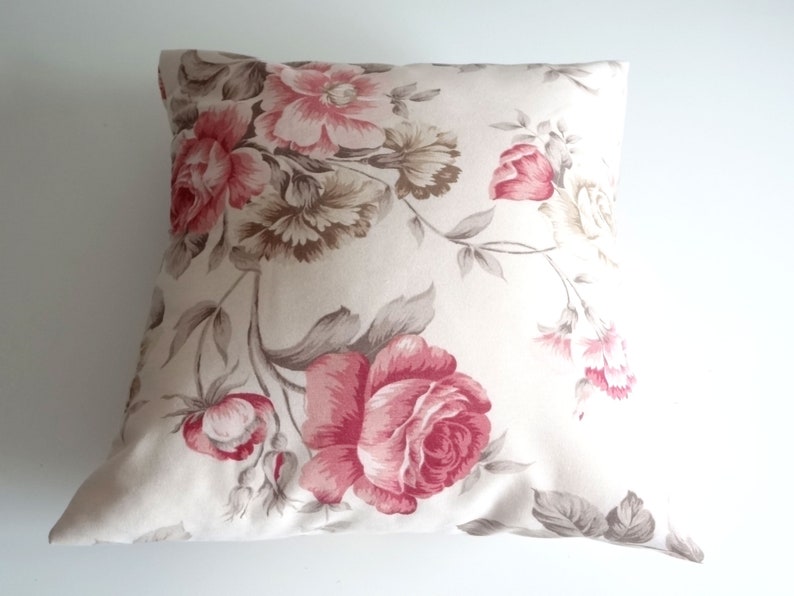 MoonWorks Federa Per Cuscino 40x40 Cm Con Elefante Origami E Rosa - 100% Cotone, Morbida, Regalo Originale Per Natale O San Valentino