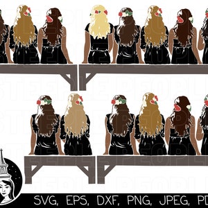 Beste Freunde SVG, Brautjungfern SVG, BFF svg, Hochzeit svg, Brautparty svg svg | Cricut, Silhouette, Digitaldruck *Design in hoher Qualität*