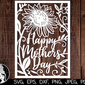 Glücklicher Muttertag SVG, glücklicher Muttertag Papierschnittdatei, glücklicher Muttertag SVG, Mutter svg | Cricut, Silhouette *Hochwertiges Design*