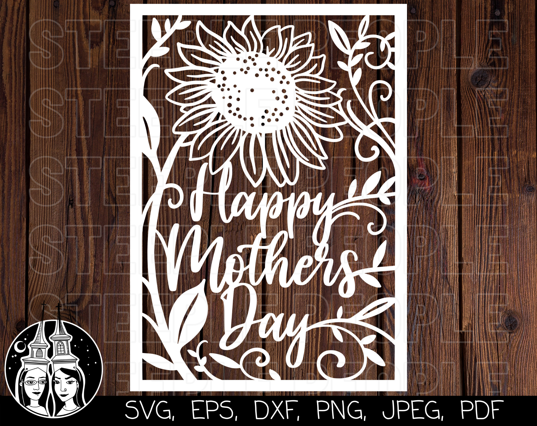 Happy Mother's Day SVG Happy Mothers Day Paper Cut File - Etsy