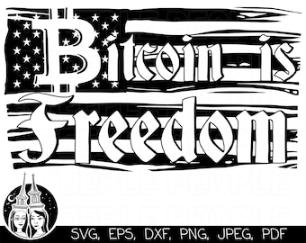 Bitcoin SVG, Crypto SVG, Bitcoin Wall Art | Cricut, Silhouette, Digital Print & More! | svg, png, dxf, pdf, jpg, eps *High-Quality Design*