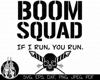 4 luglio SVG, Boom Squad SVG, 4 luglio SVG, Giorno dell'Indipendenza svg / Cricut, Silhouette, stampa digitale e altro! *Design di alta qualità*