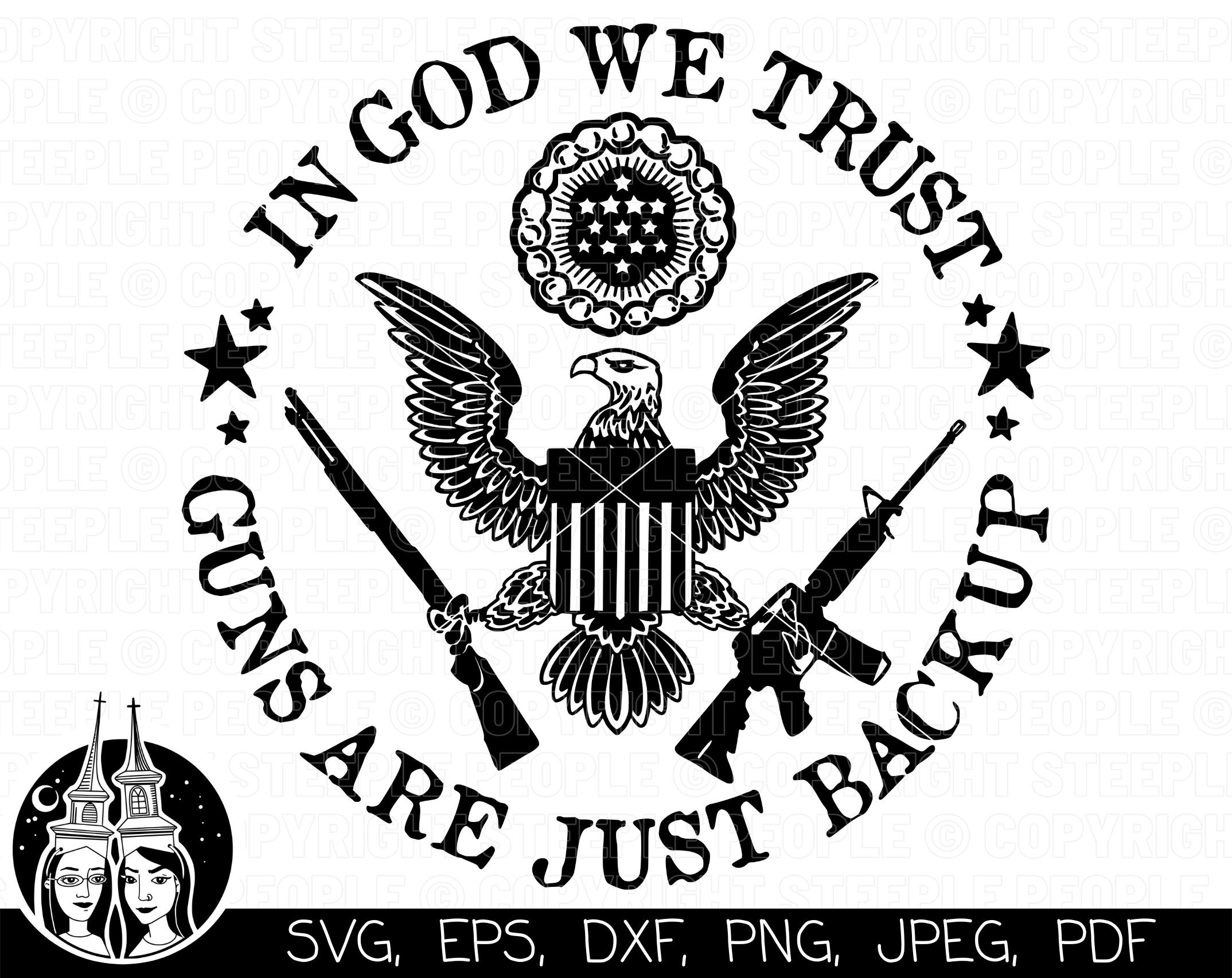 In God We Trust Svg Patriotic Svg 2nd Amendment Svg American Svg In